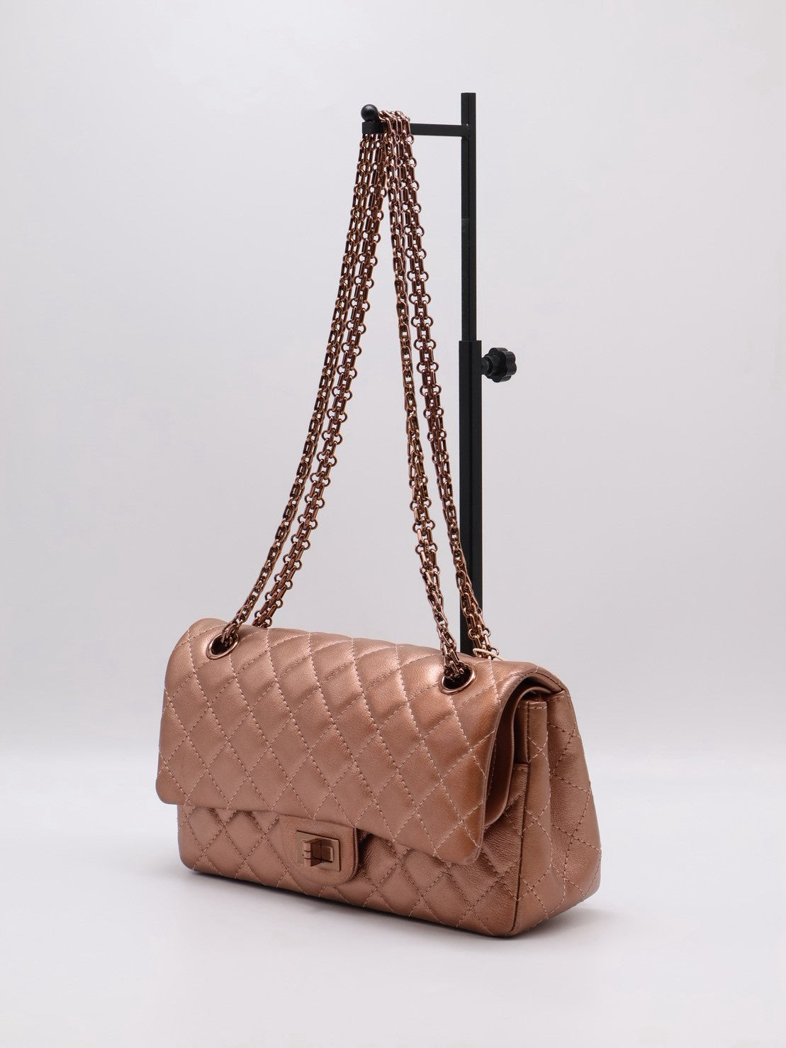 CHANEL 2.55經典口蓋包 24 - 玫瑰金