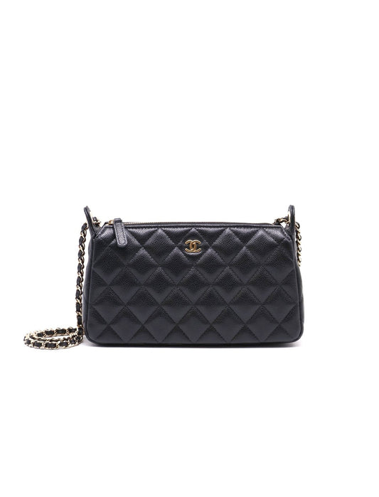 CHANEL 雙鍊條麻將包 - 黑金