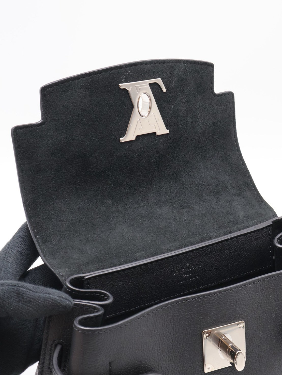LOUIS VUITTON LockMe Ever - Mini黑銀