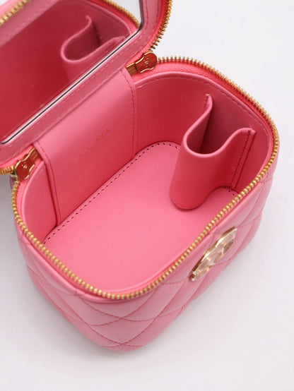 CHANEL 23P果凍串珠小盒子 - 粉金