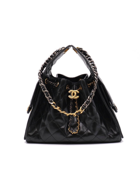 CHANEL 25 Hobo Bag - 小號鴛鴦釦黑金