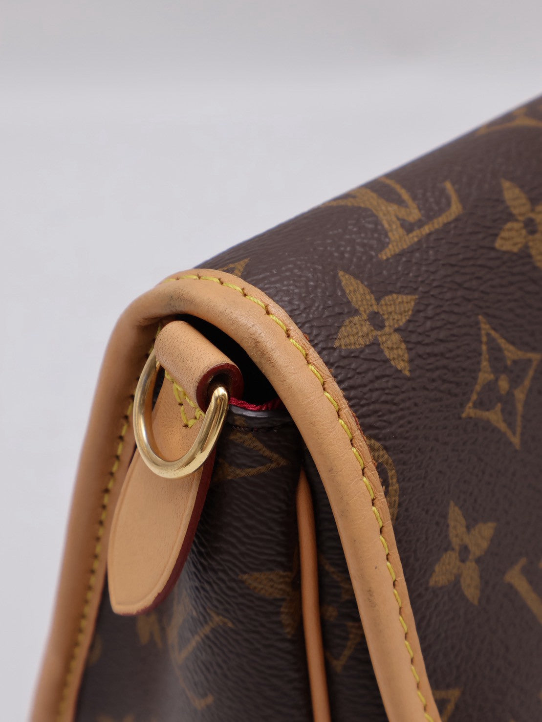 LOUIS VUITTON Diane法棍包 - 紫紅字母背帶