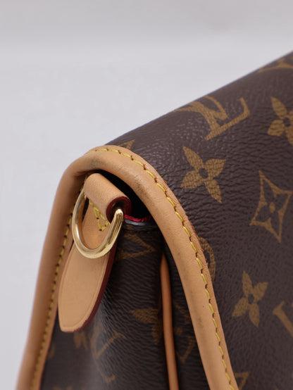 LOUIS VUITTON Diane法棍包 - 紫紅字母背帶