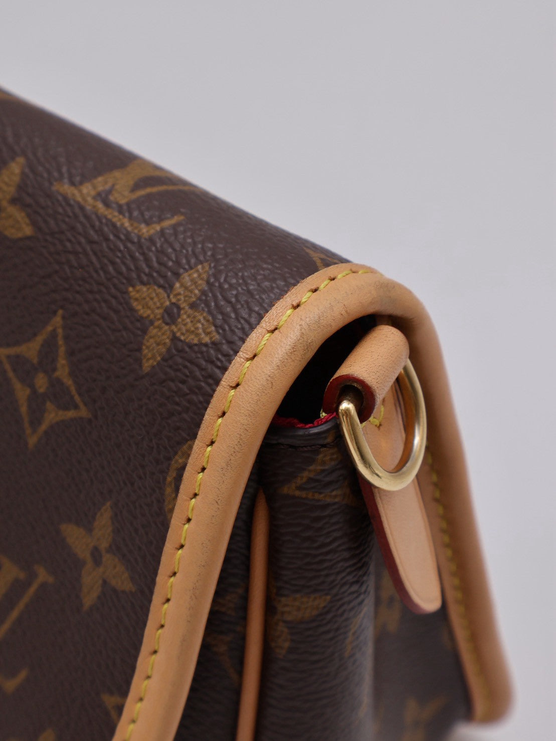 LOUIS VUITTON Diane法棍包 - 紫紅字母背帶