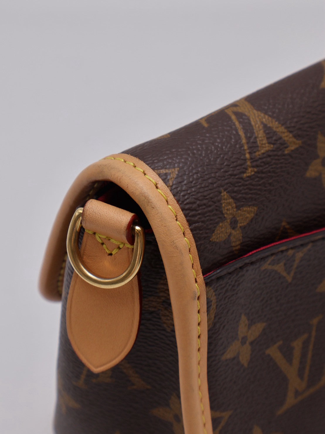 LOUIS VUITTON Diane法棍包 - 紫紅字母背帶