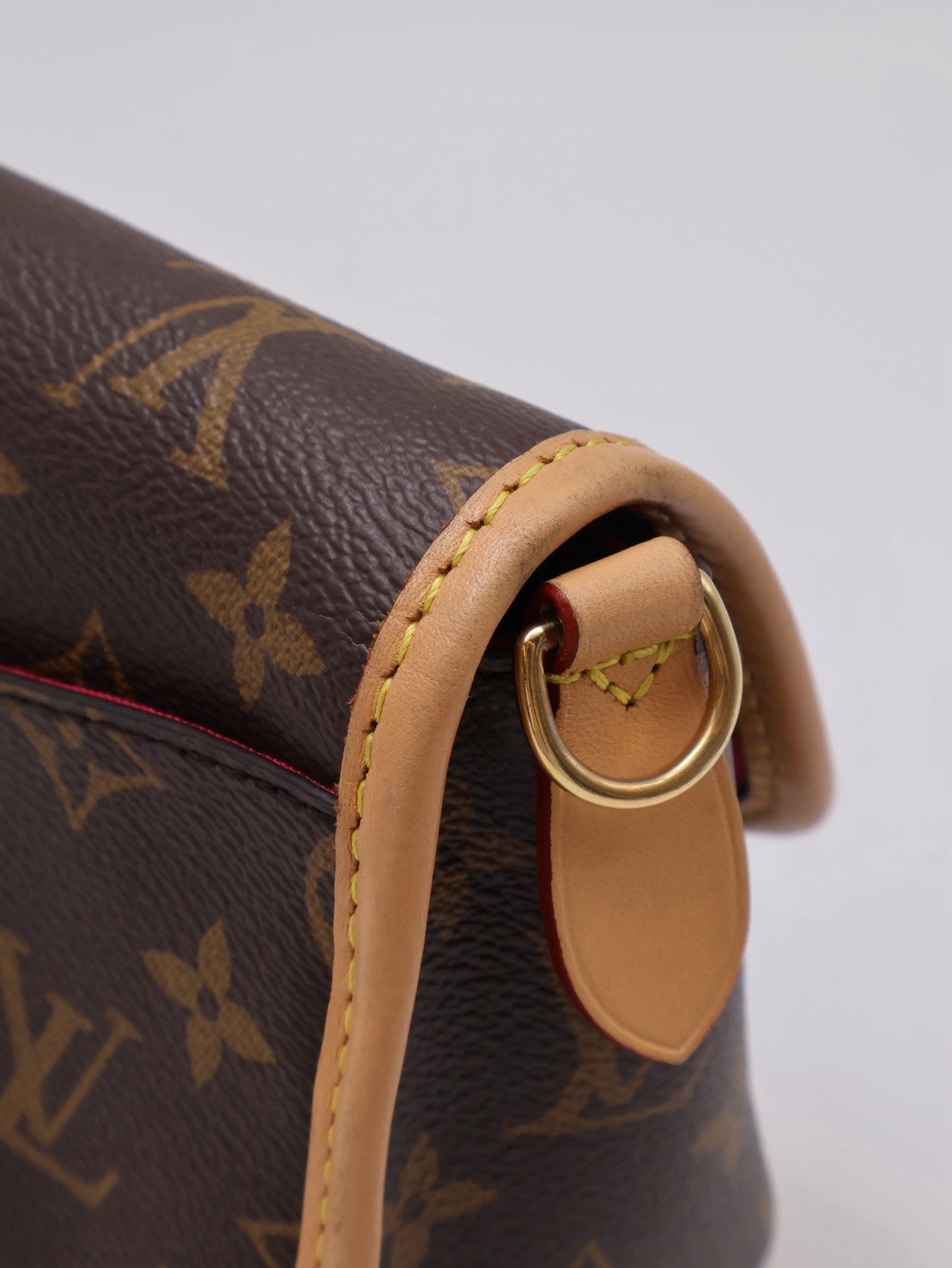 LOUIS VUITTON Diane法棍包 - 紫紅字母背帶