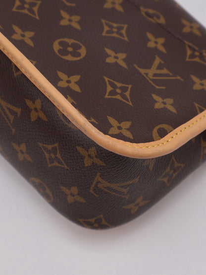 LOUIS VUITTON Diane法棍包 - 紫紅字母背帶