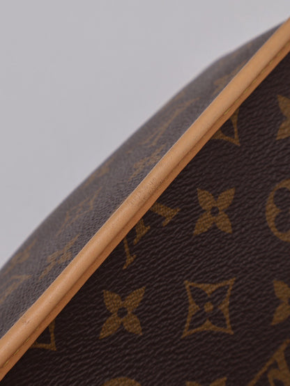 LOUIS VUITTON Diane法棍包 - 紫紅字母背帶