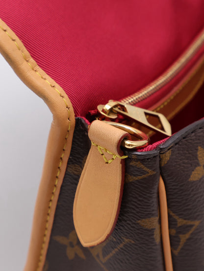 LOUIS VUITTON Diane法棍包 - 紫紅字母背帶