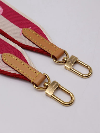 LOUIS VUITTON Diane法棍包 - 紫紅字母背帶