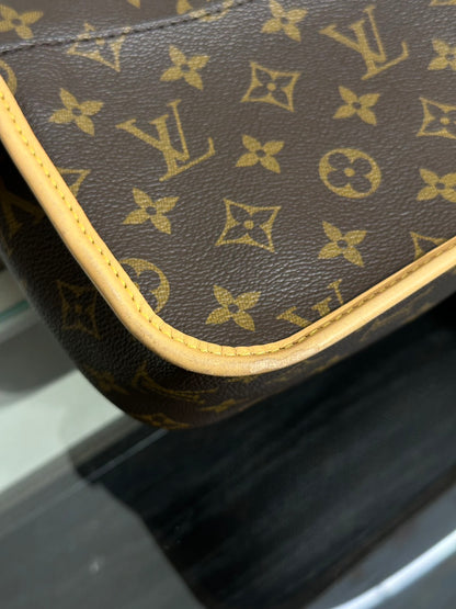 LOUIS VUITTON Diane法棍包 - 紫紅字母背帶