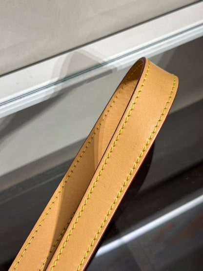 LOUIS VUITTON Diane法棍包 - 紫紅字母背帶