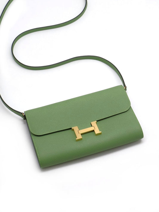 HERMES Constance to go - 牛油果綠金 Z