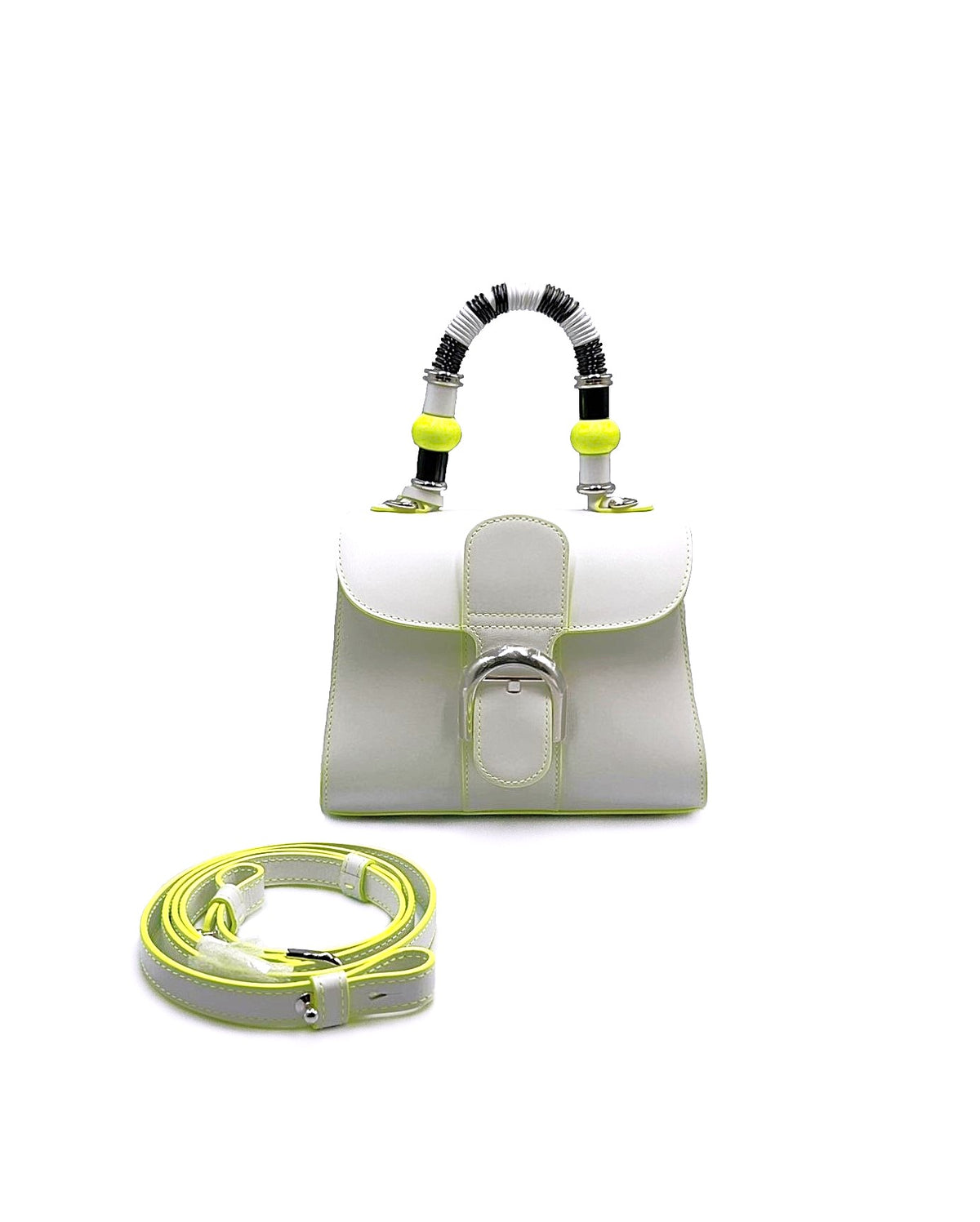 Delvaux Brillant Mini 小牛皮手袋 - 白色公主