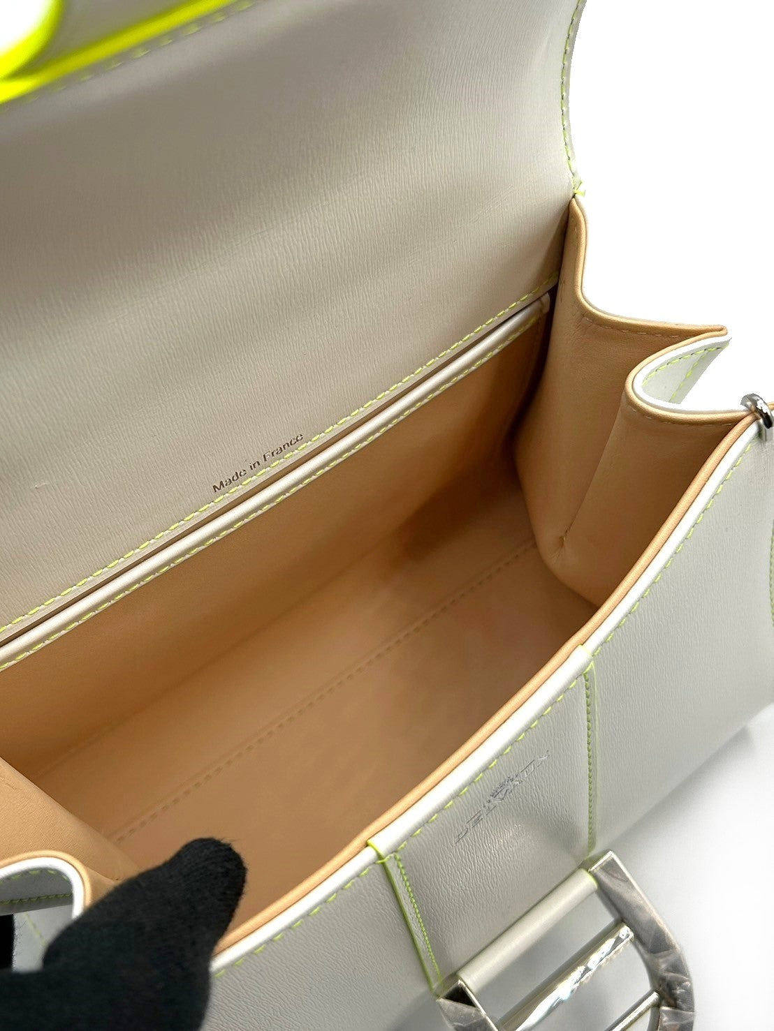 Delvaux Brillant Mini 小牛皮手袋 - 白色公主