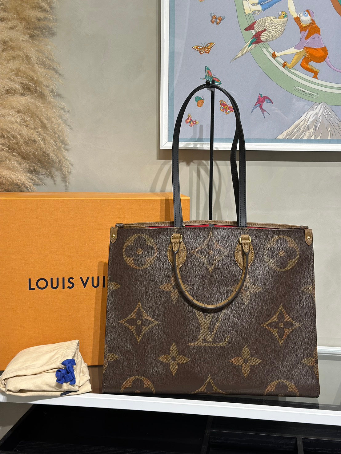 LOUIS VUITTON On The Go - GM拚色老花