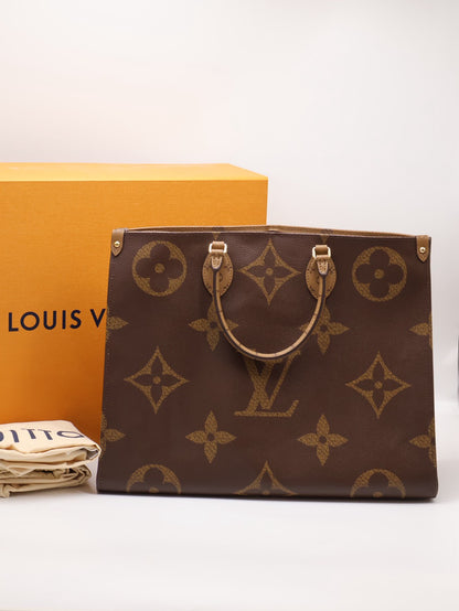 LOUIS VUITTON On The Go - GM拚色老花
