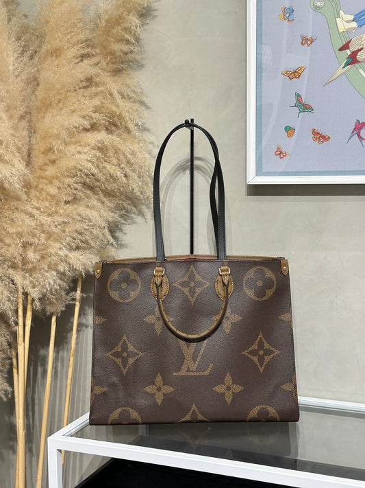 LOUIS VUITTON On The Go - GM拚色老花
