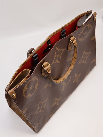 LOUIS VUITTON On The Go - GM拚色老花