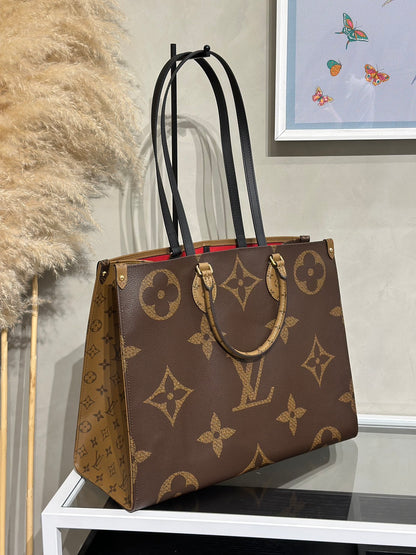 LOUIS VUITTON On The Go - GM拚色老花