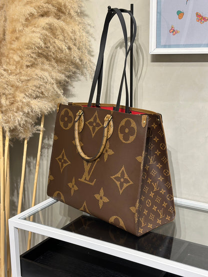 LOUIS VUITTON On The Go - GM拚色老花