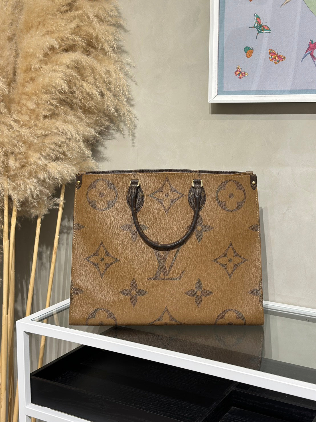 LOUIS VUITTON On The Go - GM拚色老花