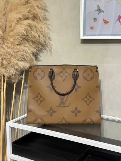 LOUIS VUITTON On The Go - GM拚色老花