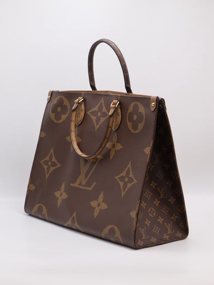 LOUIS VUITTON On The Go - GM拚色老花