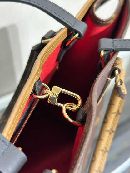 LOUIS VUITTON On The Go - GM拚色老花