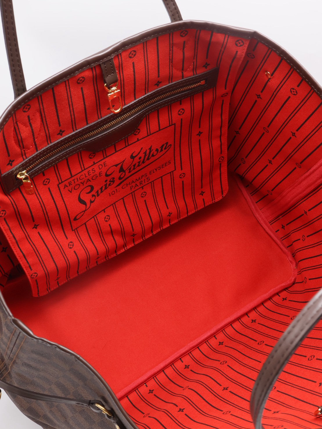 LOUIS VUITTON 經典Neverfull托特包 - GM棋盤格