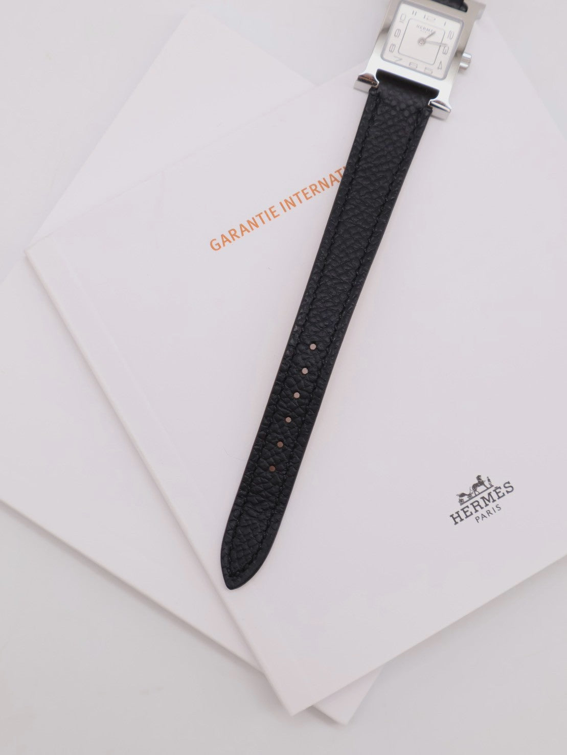 HERMES Heure H腕錶 - 21 黑銀 K