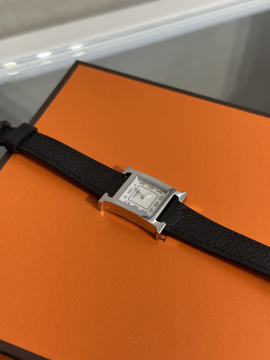 HERMES Heure H腕錶 - 21 黑銀 K