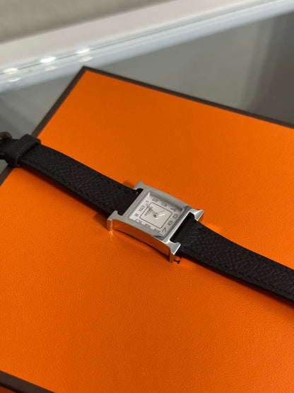 HERMES Heure H腕錶 - 21 黑銀 K