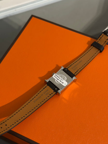 HERMES Heure H腕錶 - 21 黑銀 K