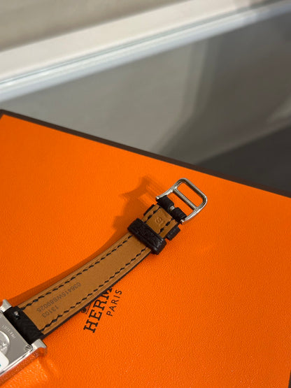 HERMES Heure H腕錶 - 21 黑銀 K