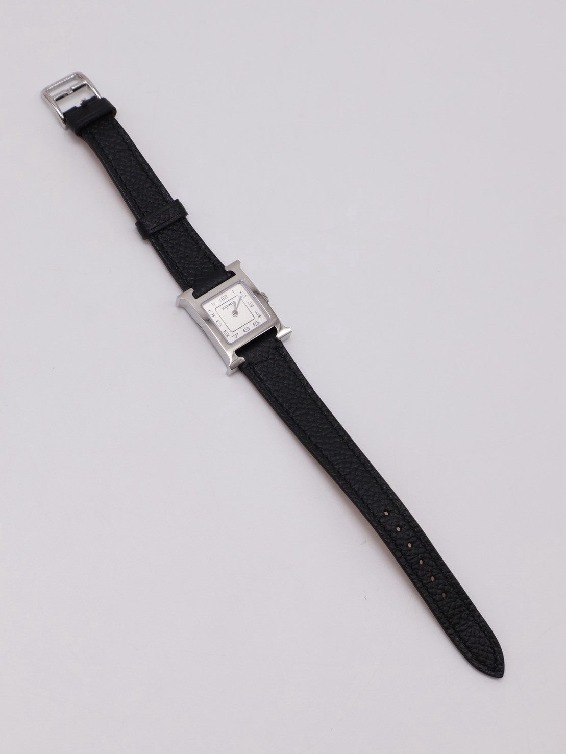 HERMES Heure H腕錶 - 21 黑銀 K