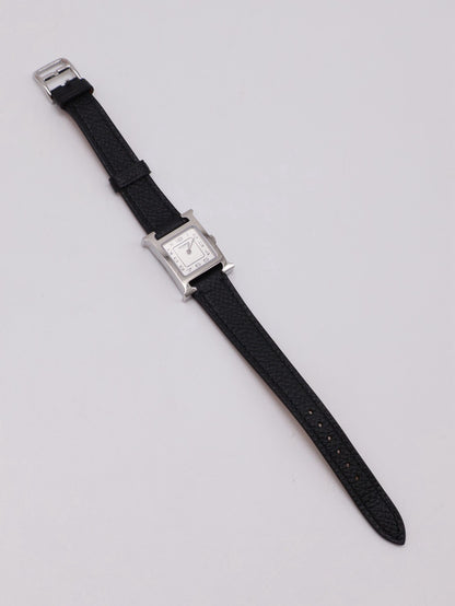 HERMES Heure H腕錶 - 21 黑銀 K