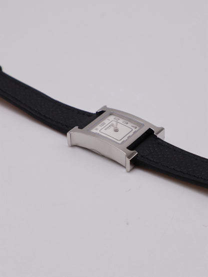 HERMES Heure H腕錶 - 21 黑銀 K