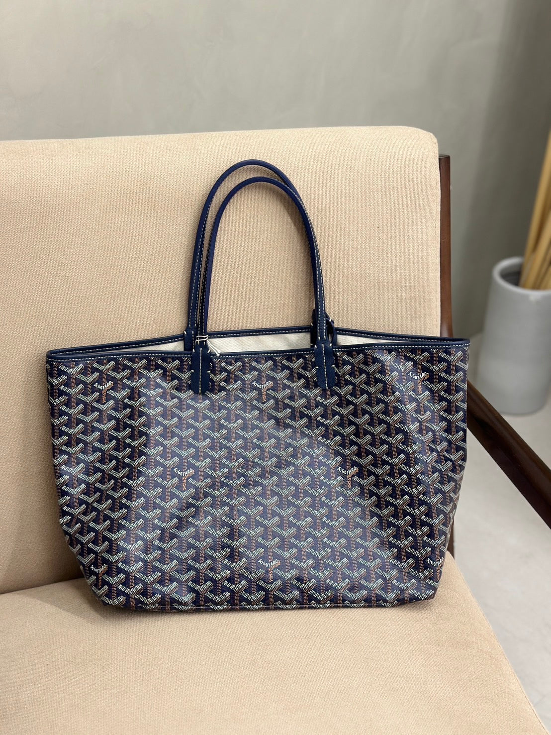 GOYARD 經典Tote小號 - 藏藍