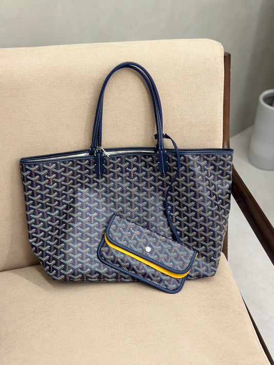 GOYARD 經典Tote小號 - 藏藍