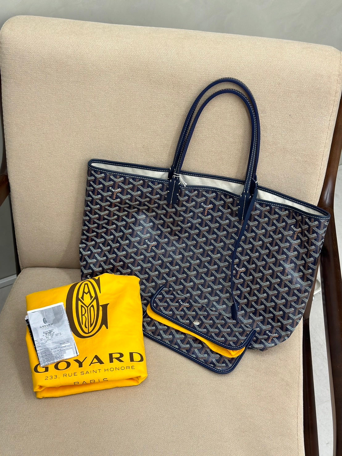 GOYARD 經典Tote小號 - 藏藍