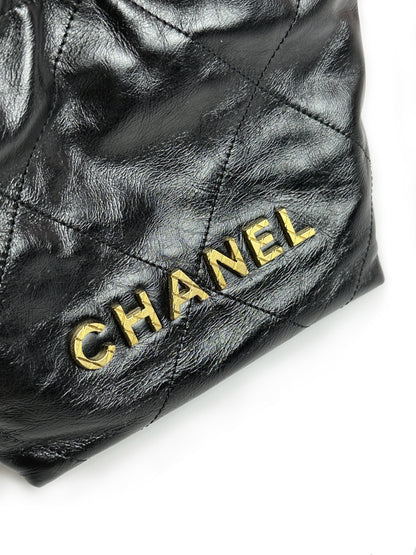 CHANEL 22 Mini bag 珍珠鍊帶款 - 黑金