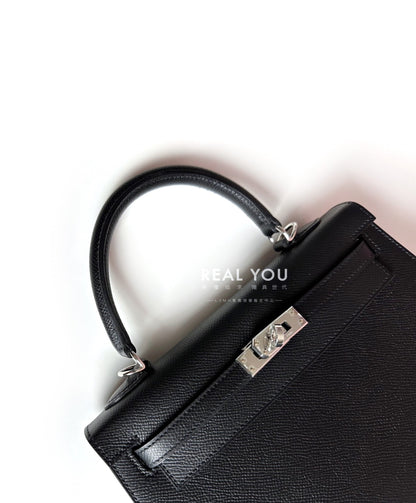 HERMES kelly 25 - 黑銀