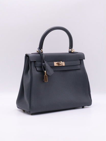 HERMES Kelly 25 - Gris Misty H0 霧霾灰香檳金 W