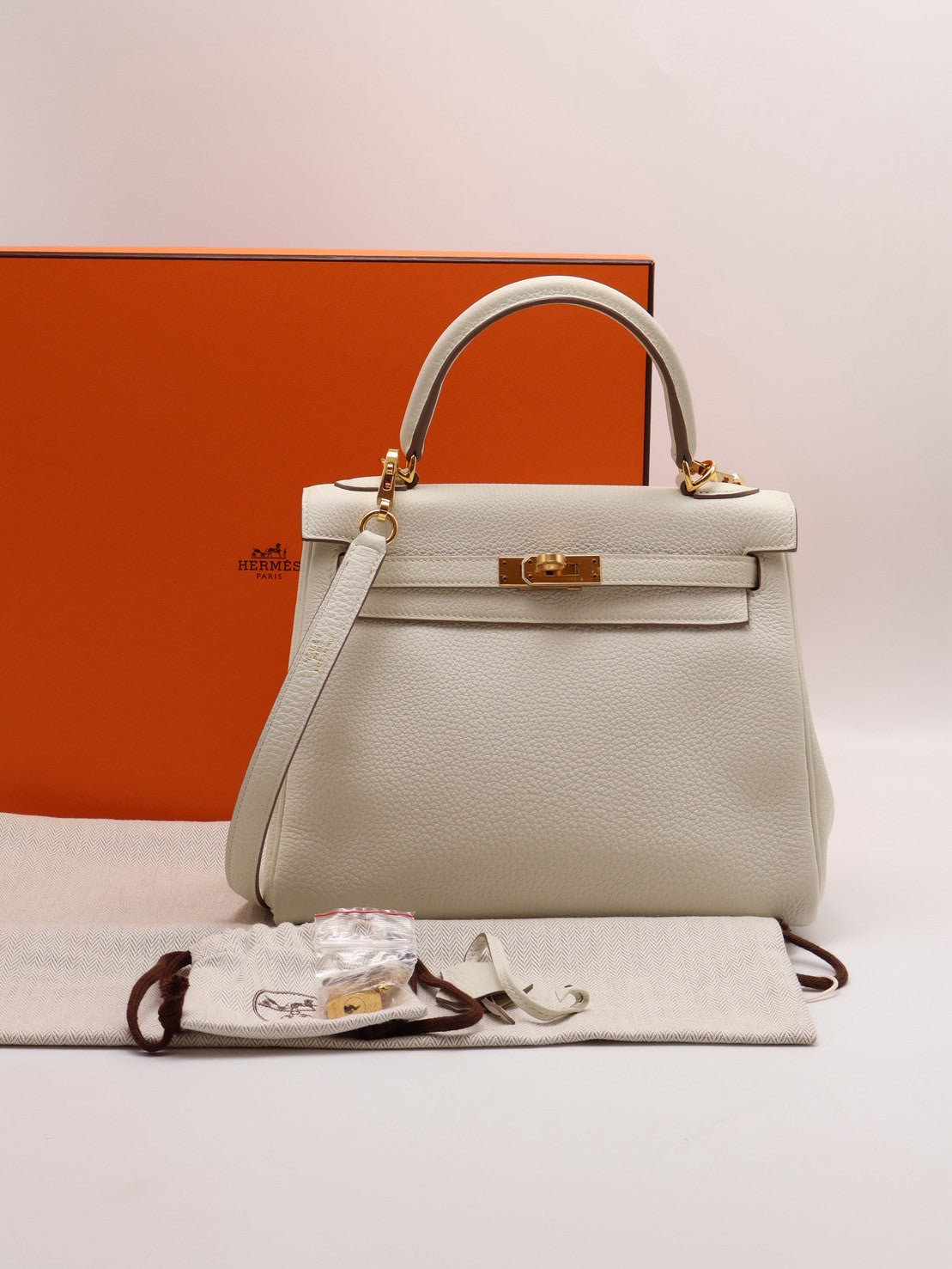 HERMES Kelly 25 - 蘑菇白金 B