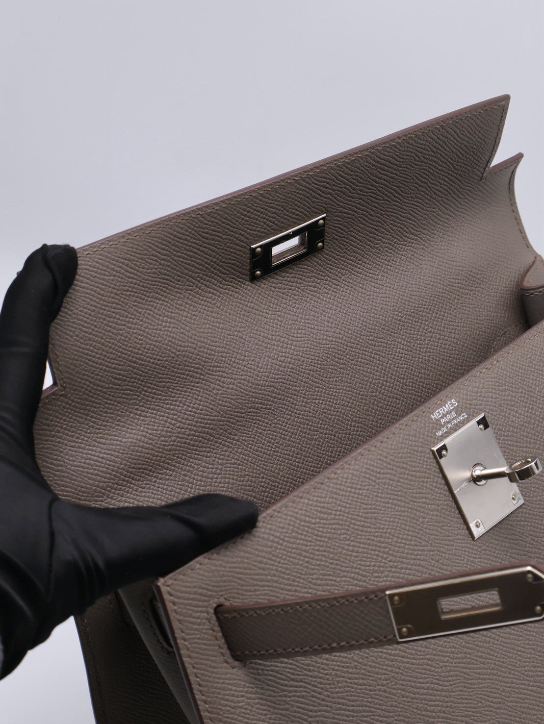 HERMES Kelly 28 - 錫器灰銀 A