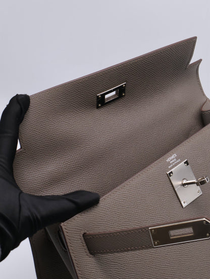 HERMES Kelly 28 - 錫器灰銀 A