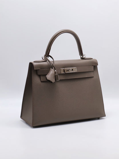 HERMES Kelly 28 - 錫器灰銀 A