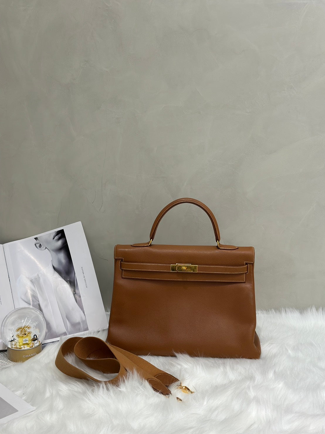 HERMES Kelly 35 - 金棕金 🄰