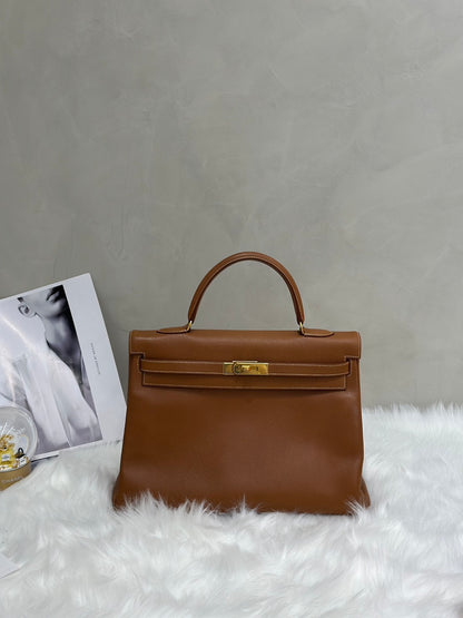 HERMES Kelly 35 - 金棕金 🄰